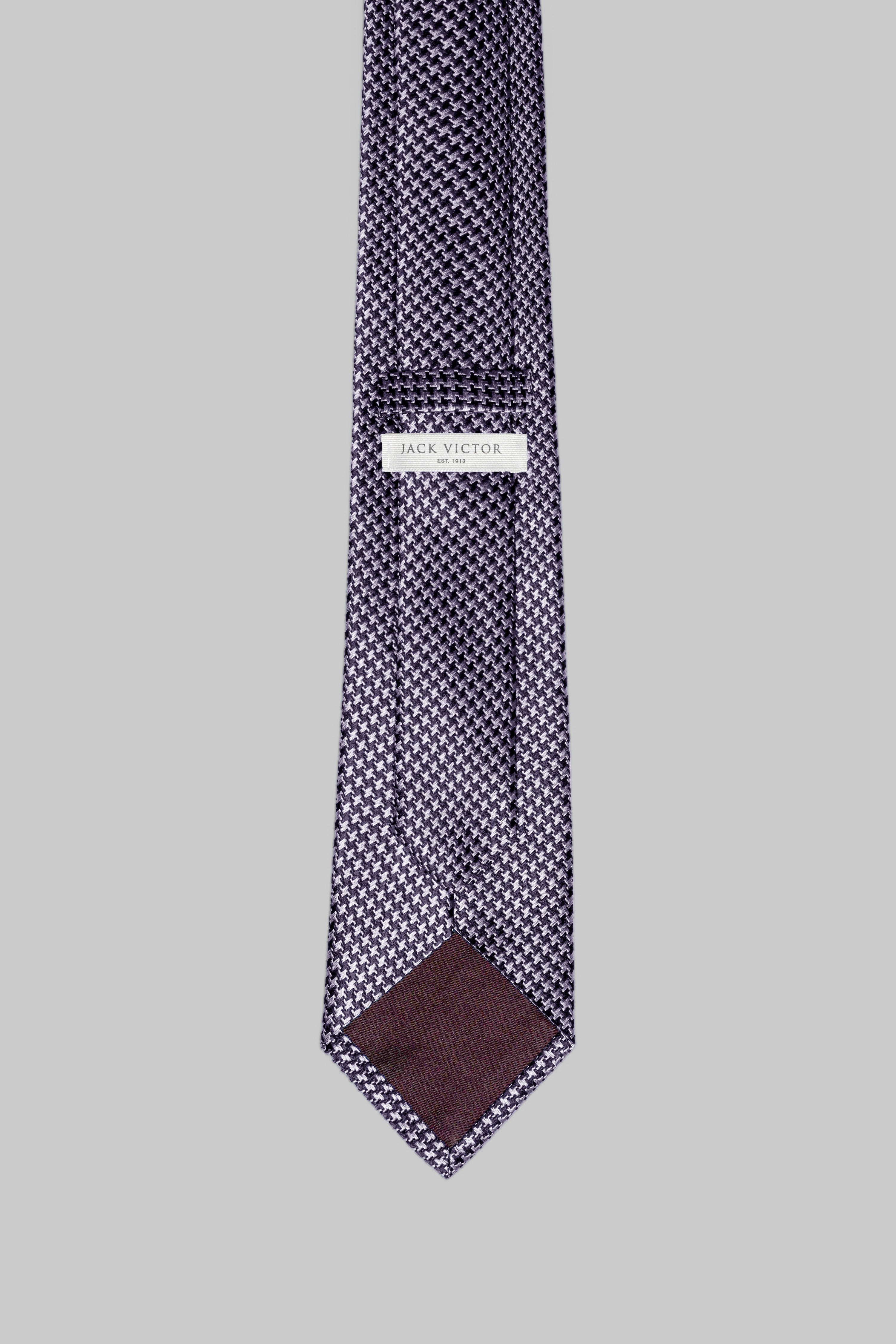Vue alternative 3 Forden cravate pied-de-poule en violet