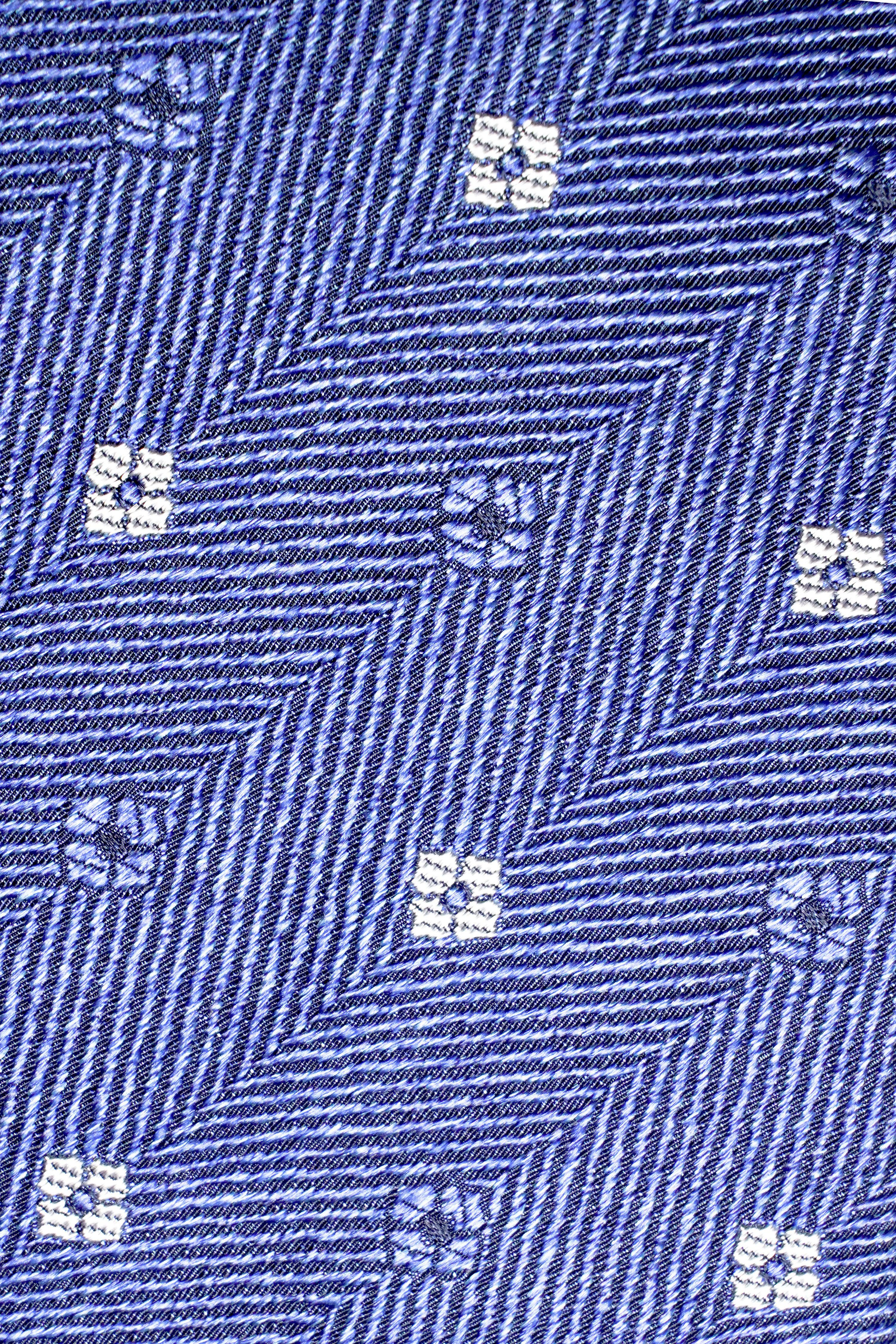 Vue alternative 1 Bethune cravate tissée en bleu