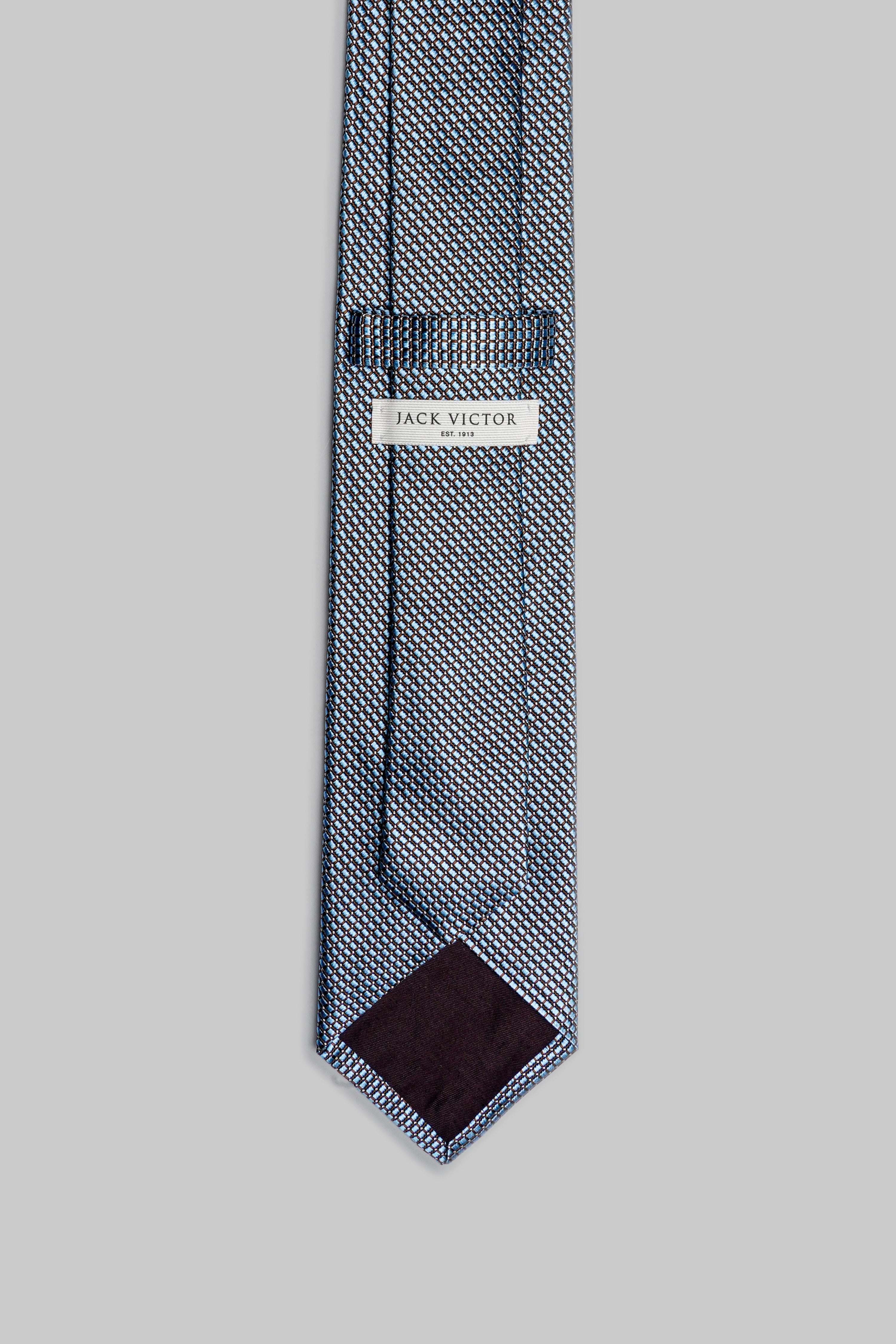 Vue alternative 2 Sherbrooke cravate en soie en bleu ciel