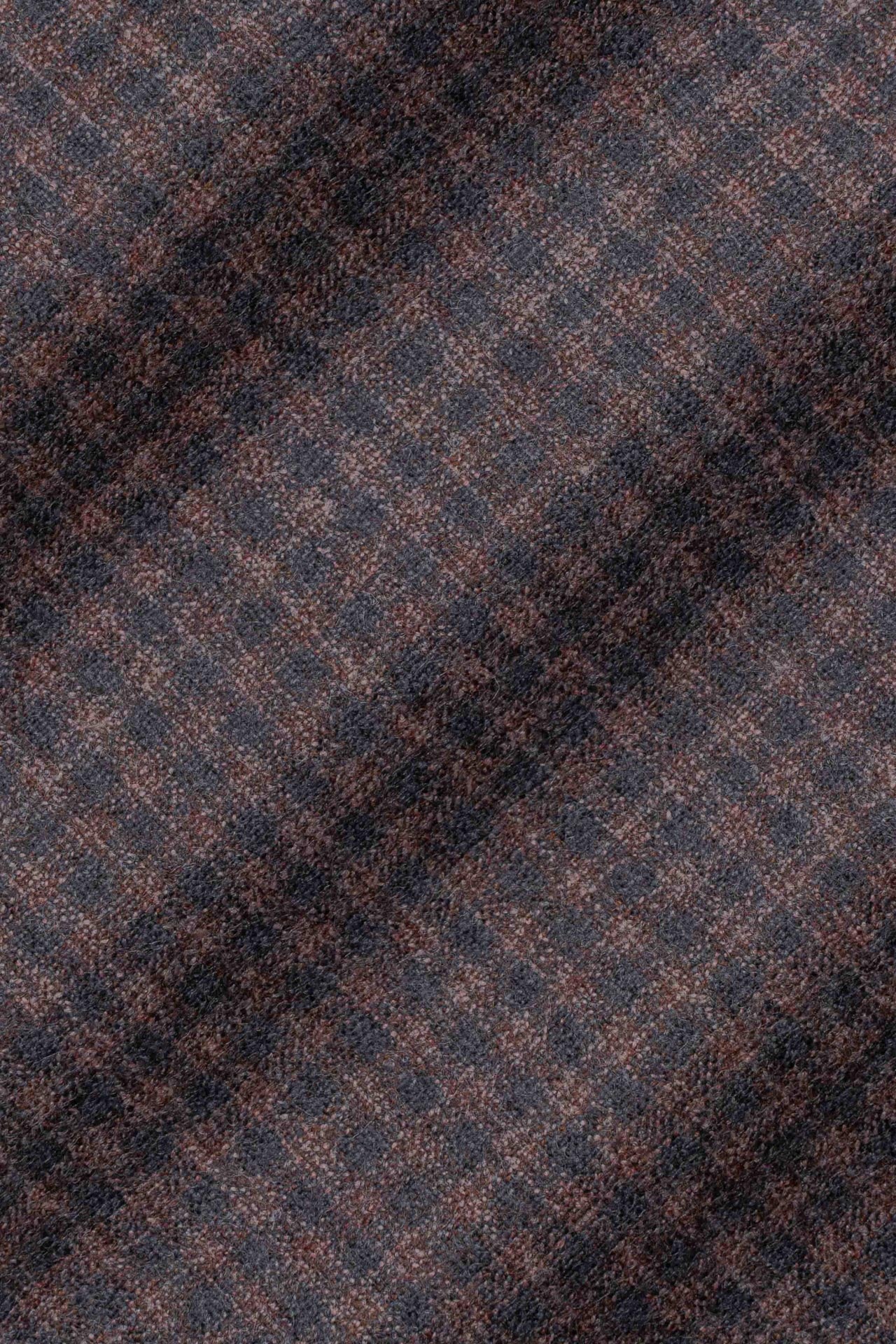 Vue alternative 1 Blazer à mini carreaux rouille et gris