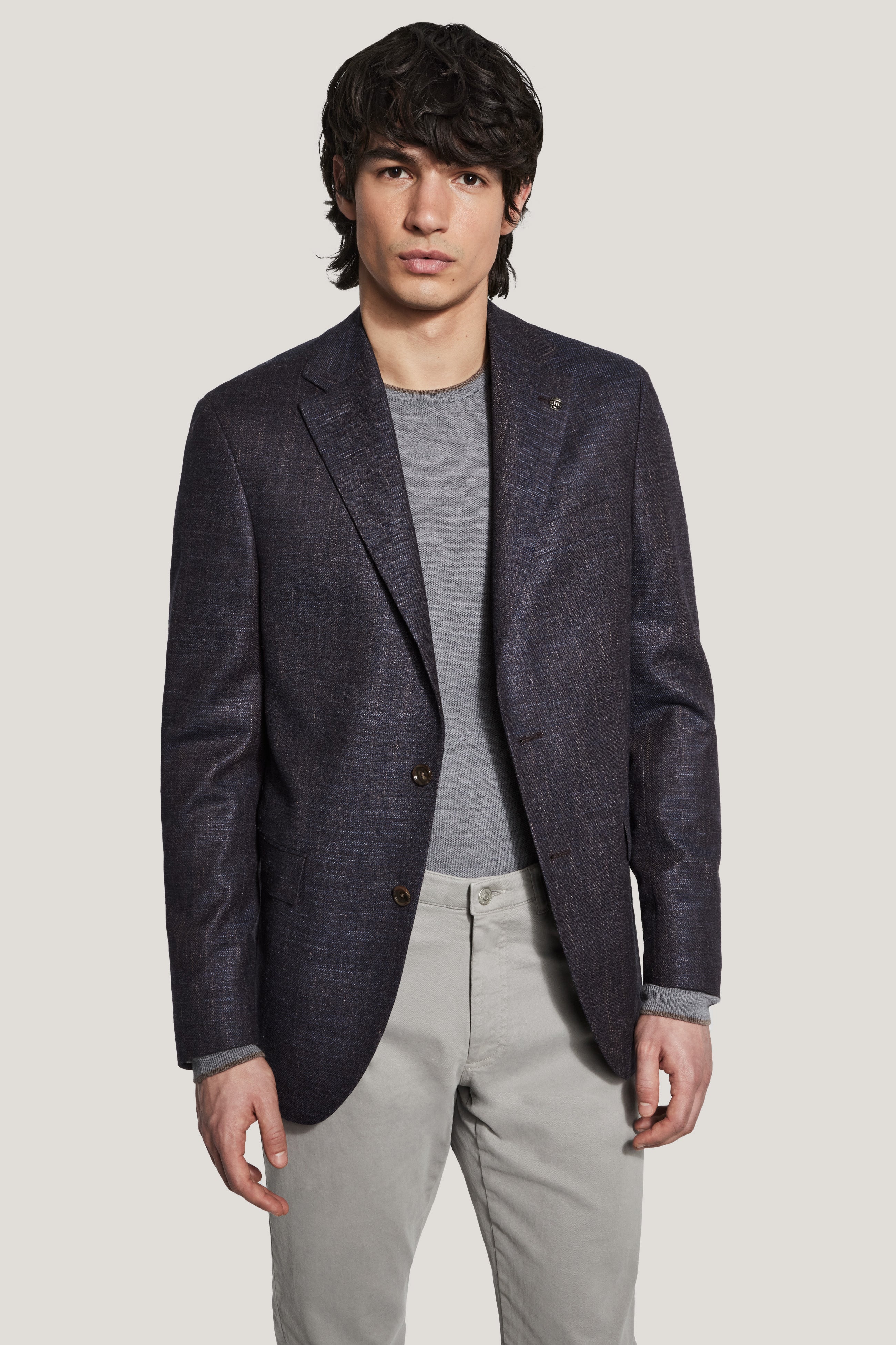 Vue alternative Blazer aubergine mélangé