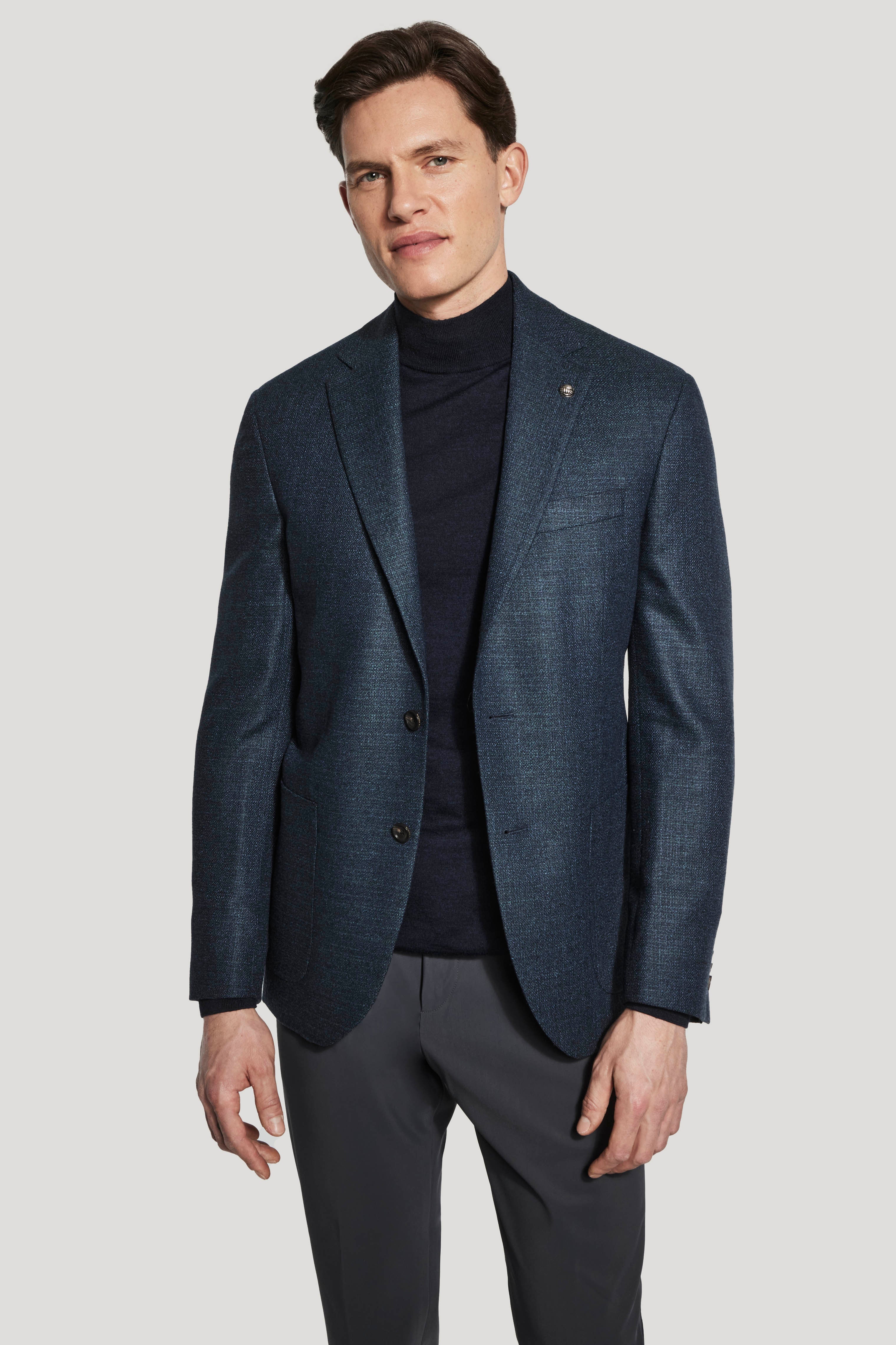 Alt view Teal Textured Blazer