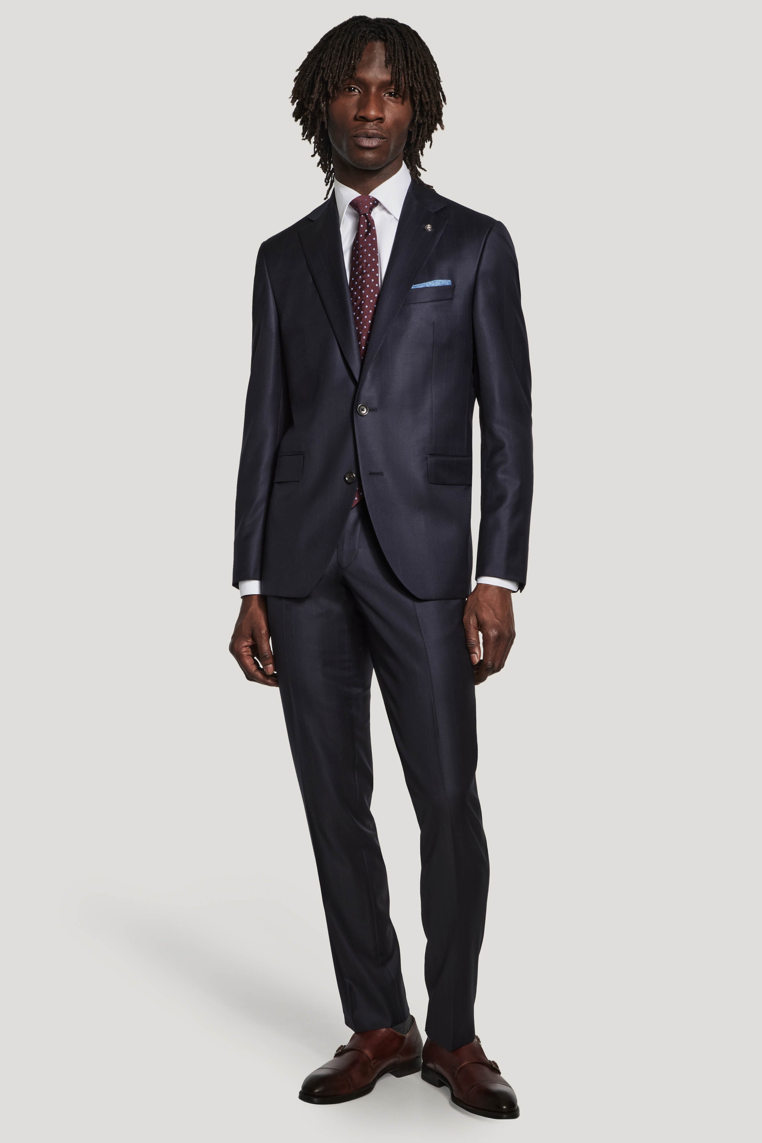 Alt view Navy Pinstripe Suit