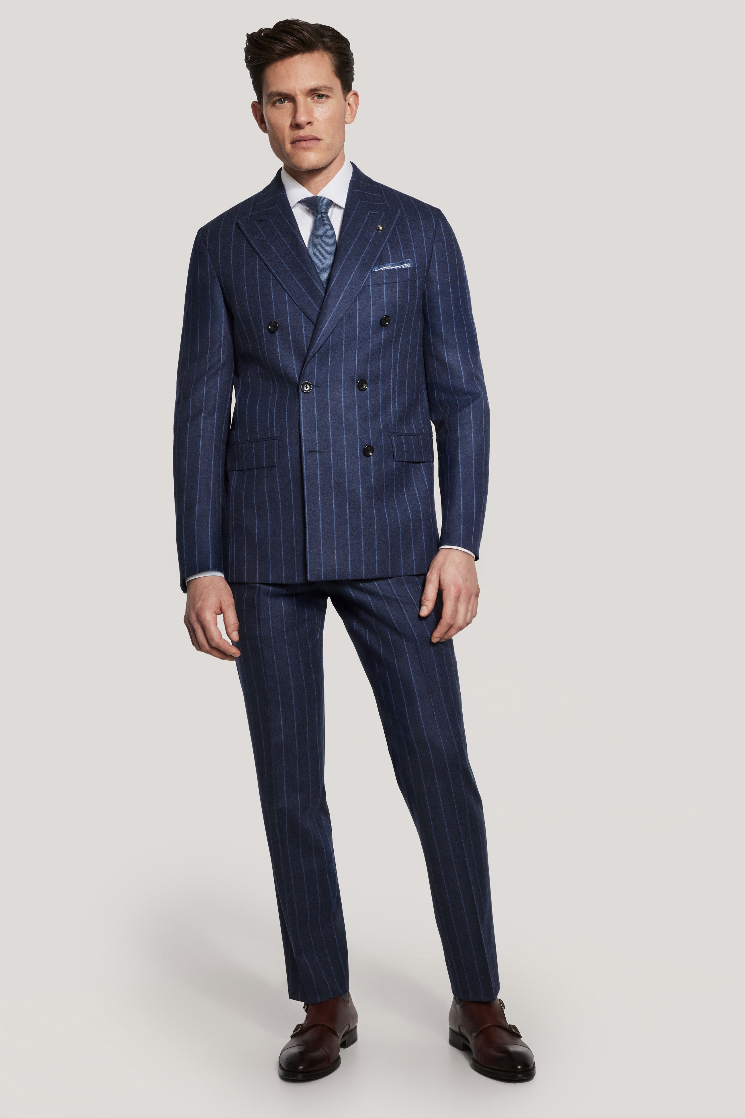 Alt view Navy Stripe Double Breasted Suit
