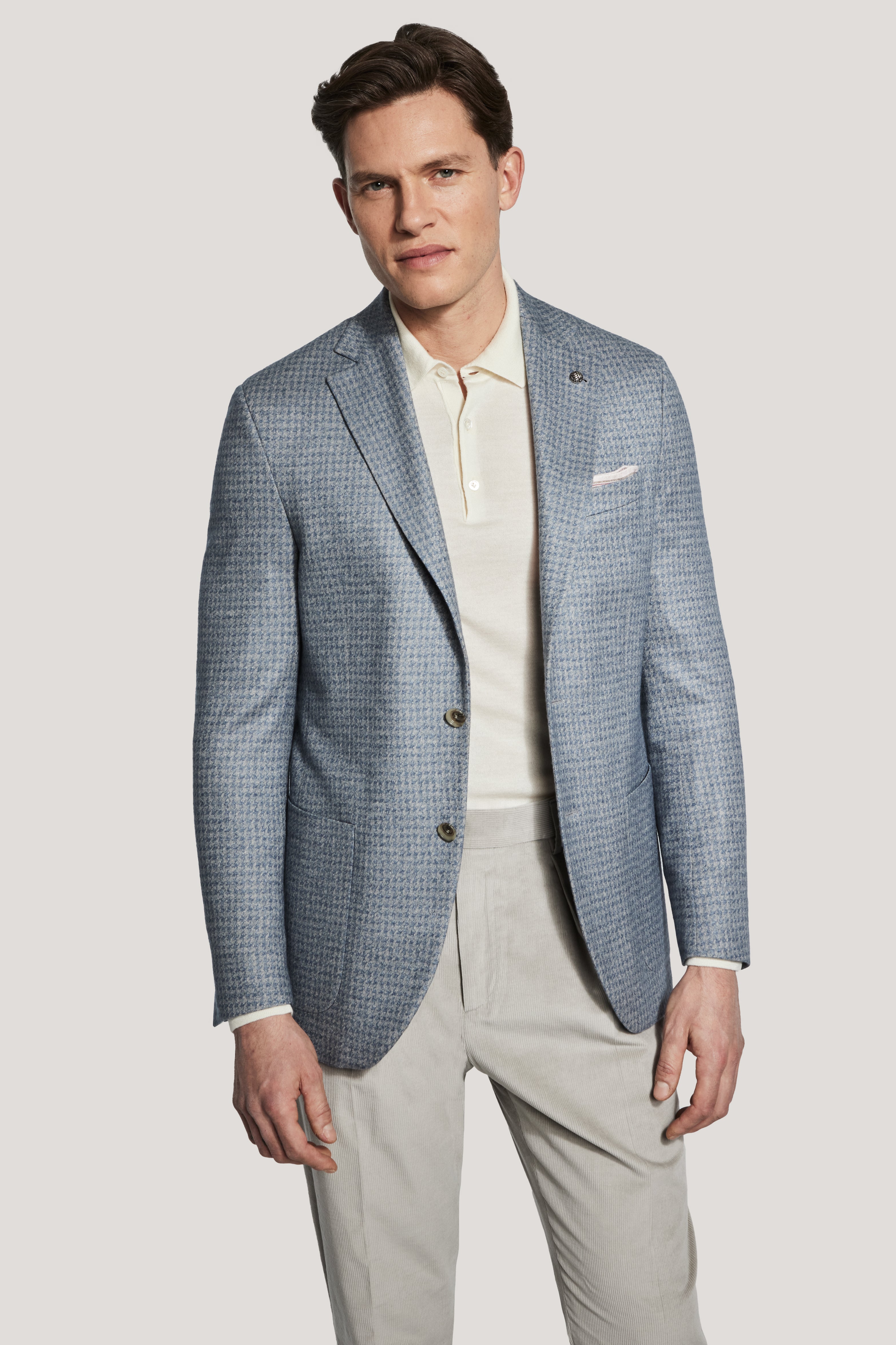 Alt view Grey and Blue Houndstooth COMFORTWEAR™ Blazer