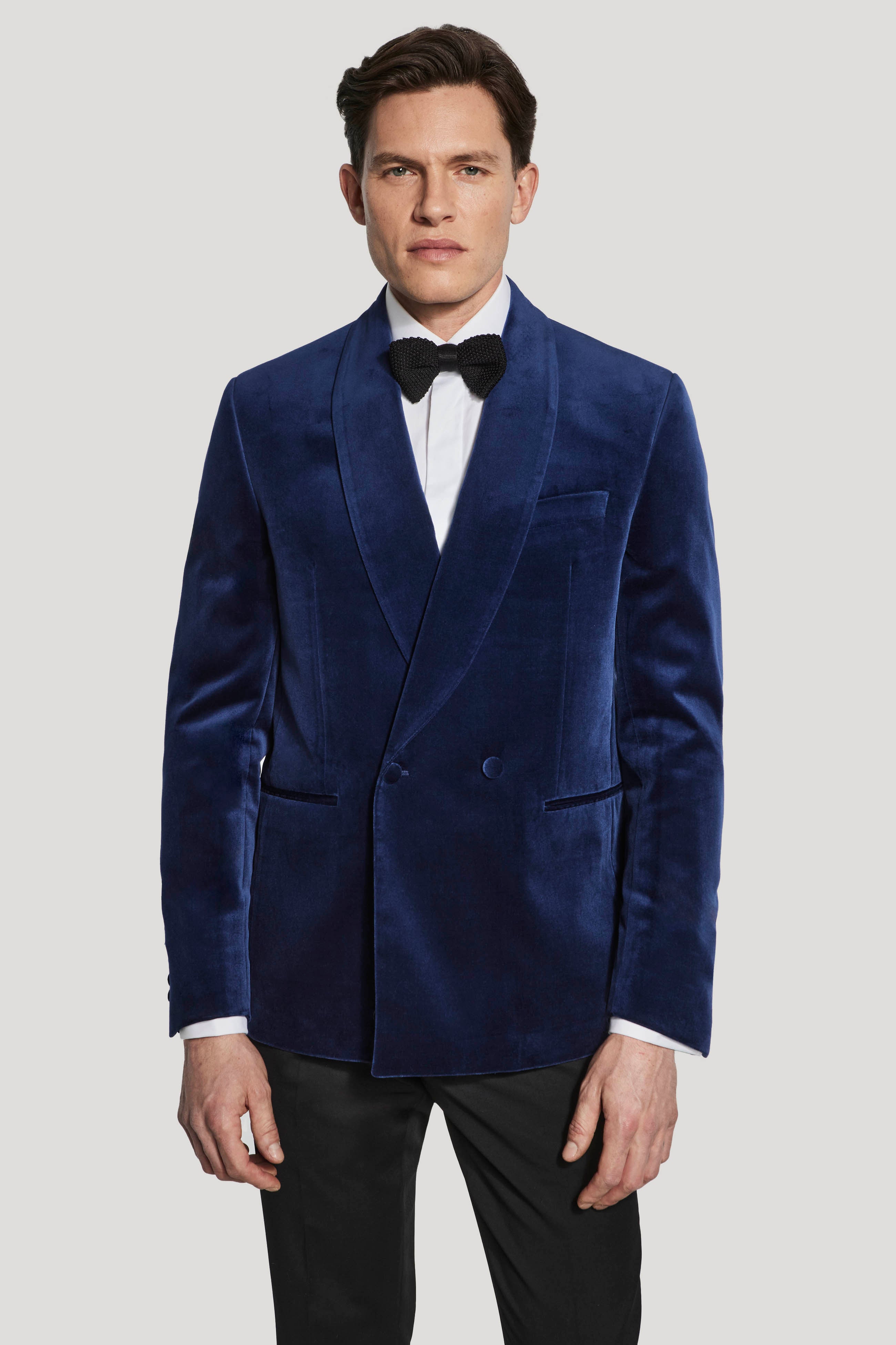 Alt view Blue Velvet Double Breasted Dinner Jacket