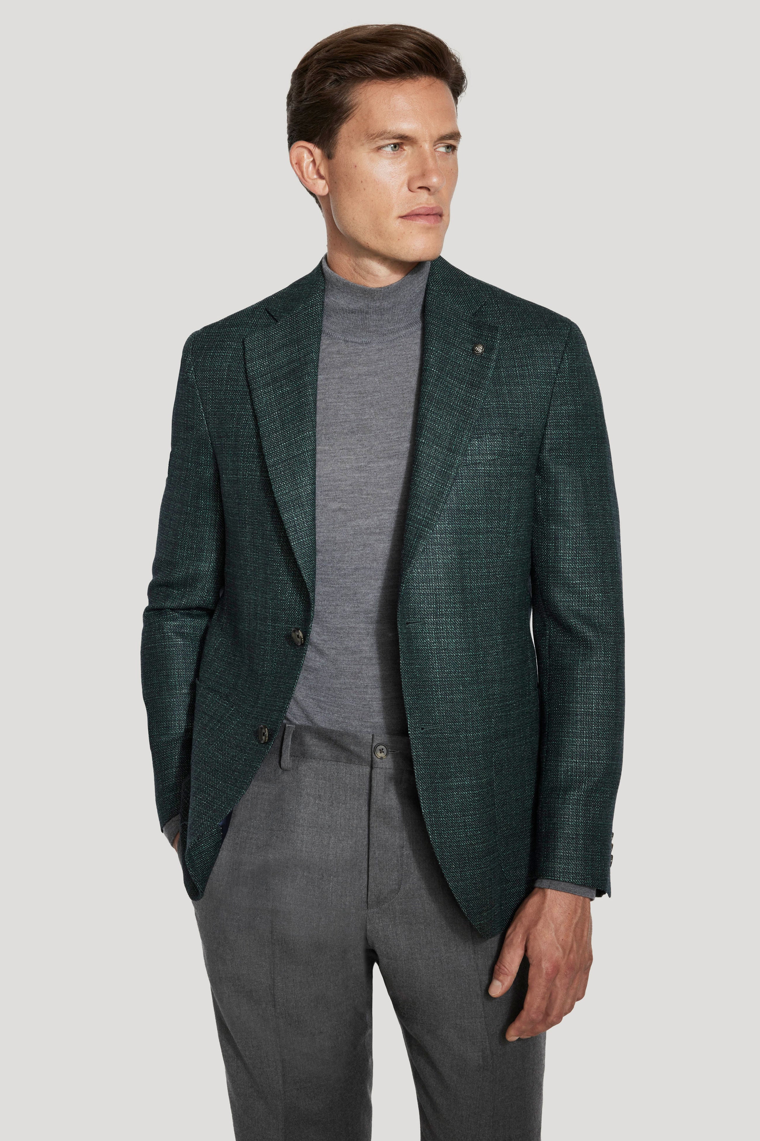 Alt view Forest Green Solid Blazer