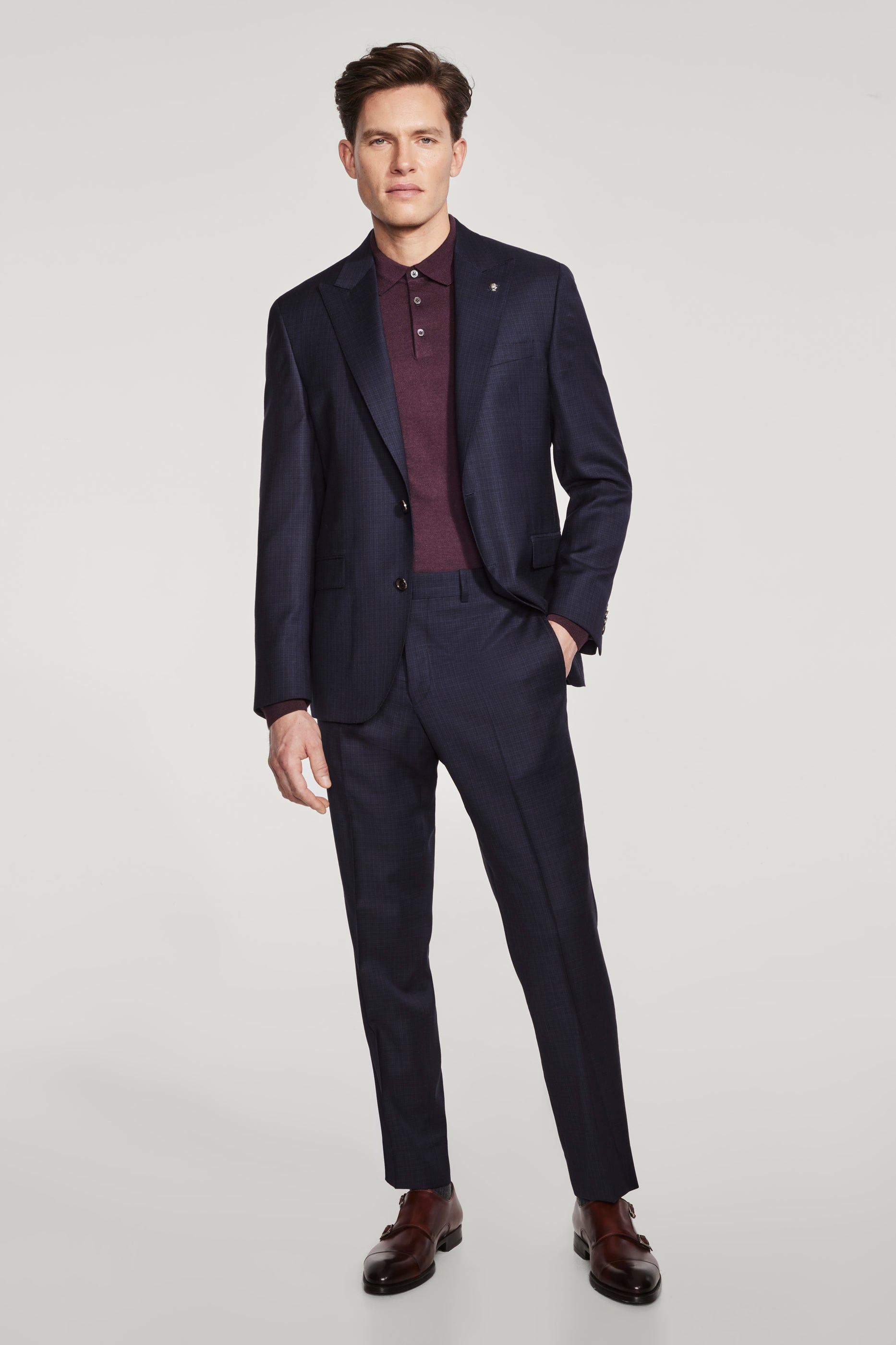 Jack Victor Mid-Blue Pinstripe Suit Napoli CT - 3261124