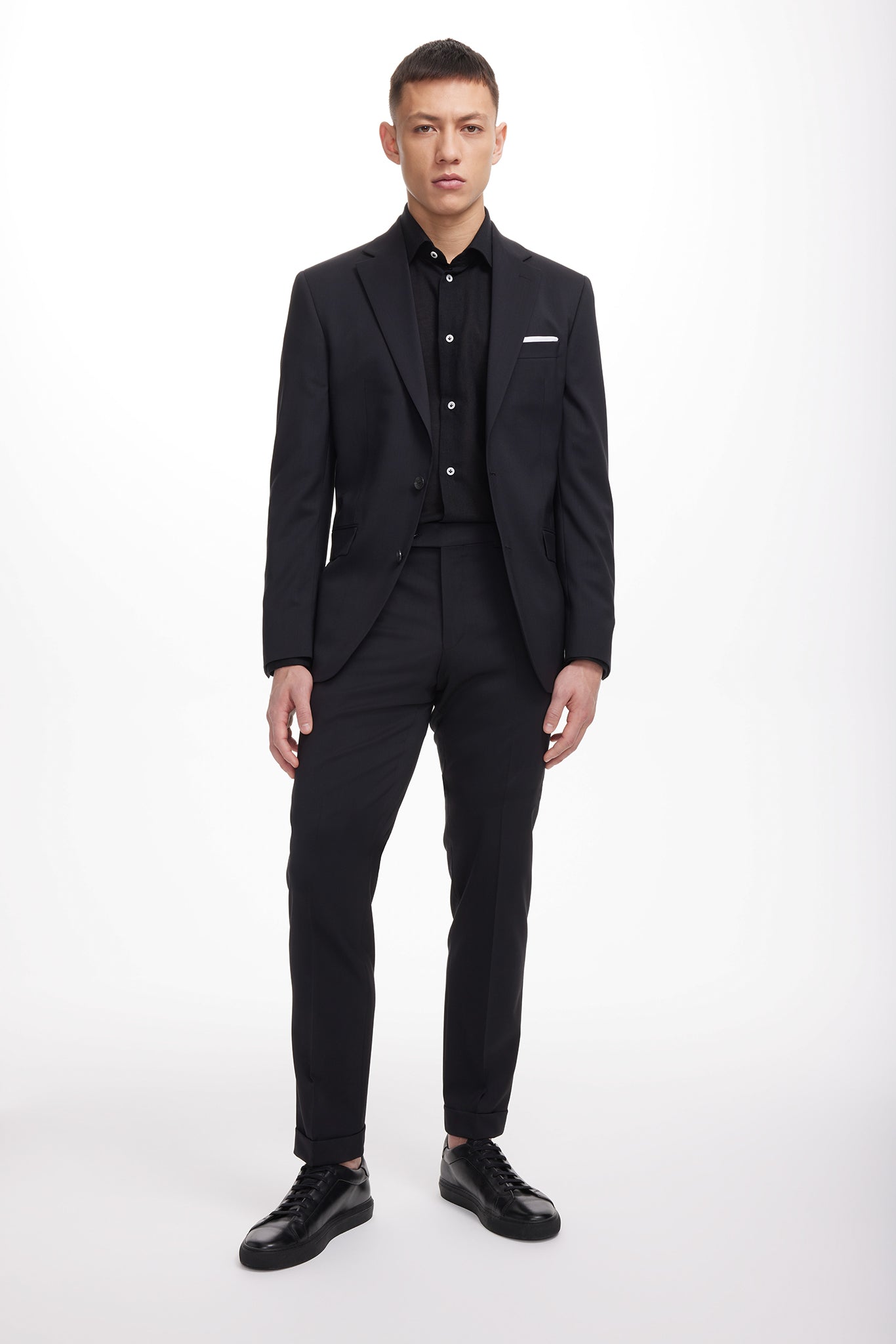 Alt view 1 Payne Solid Wool Suit Separate Trouser in Black