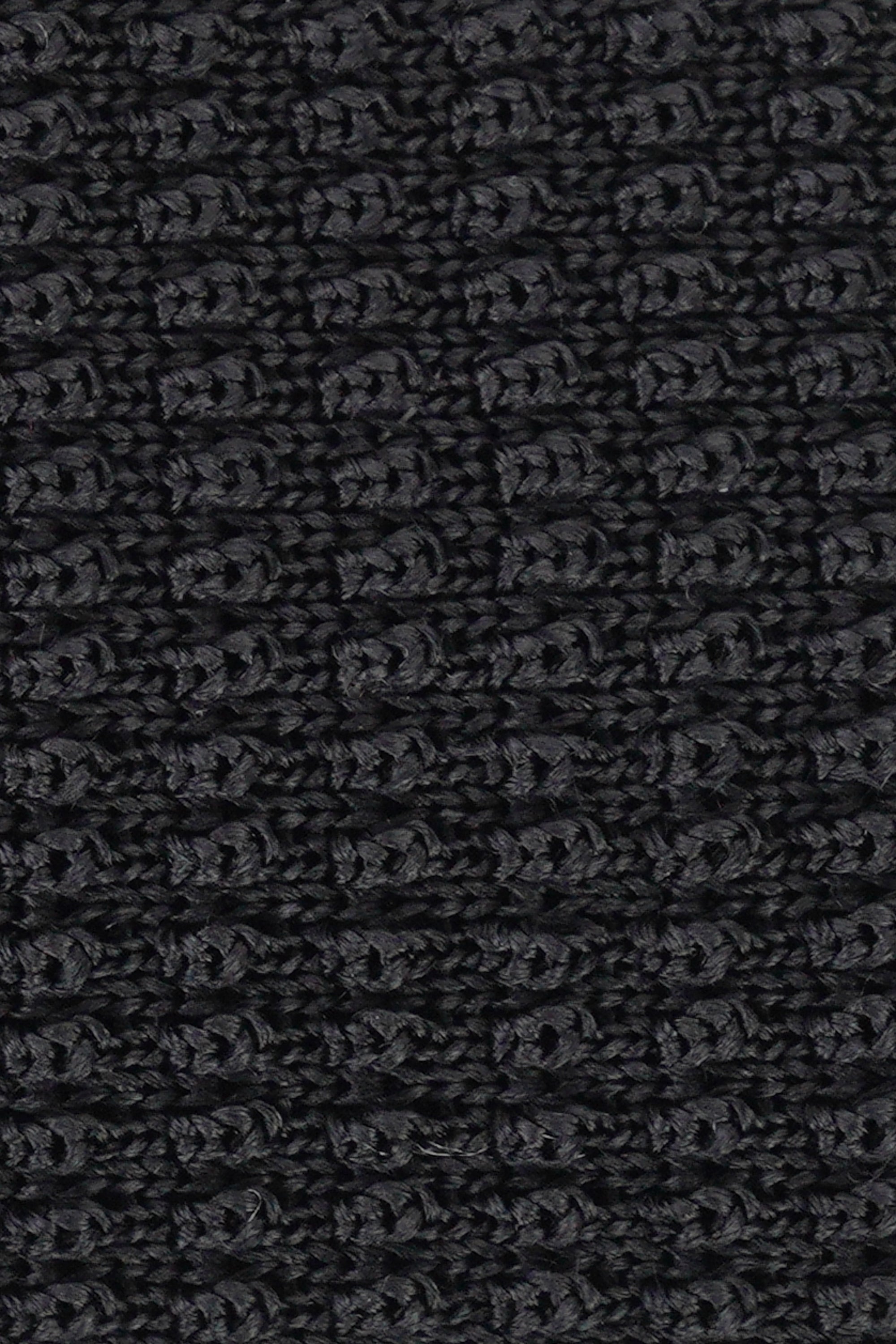 Vue alternative 3 Cravate tricotée en soie Hudson en noir