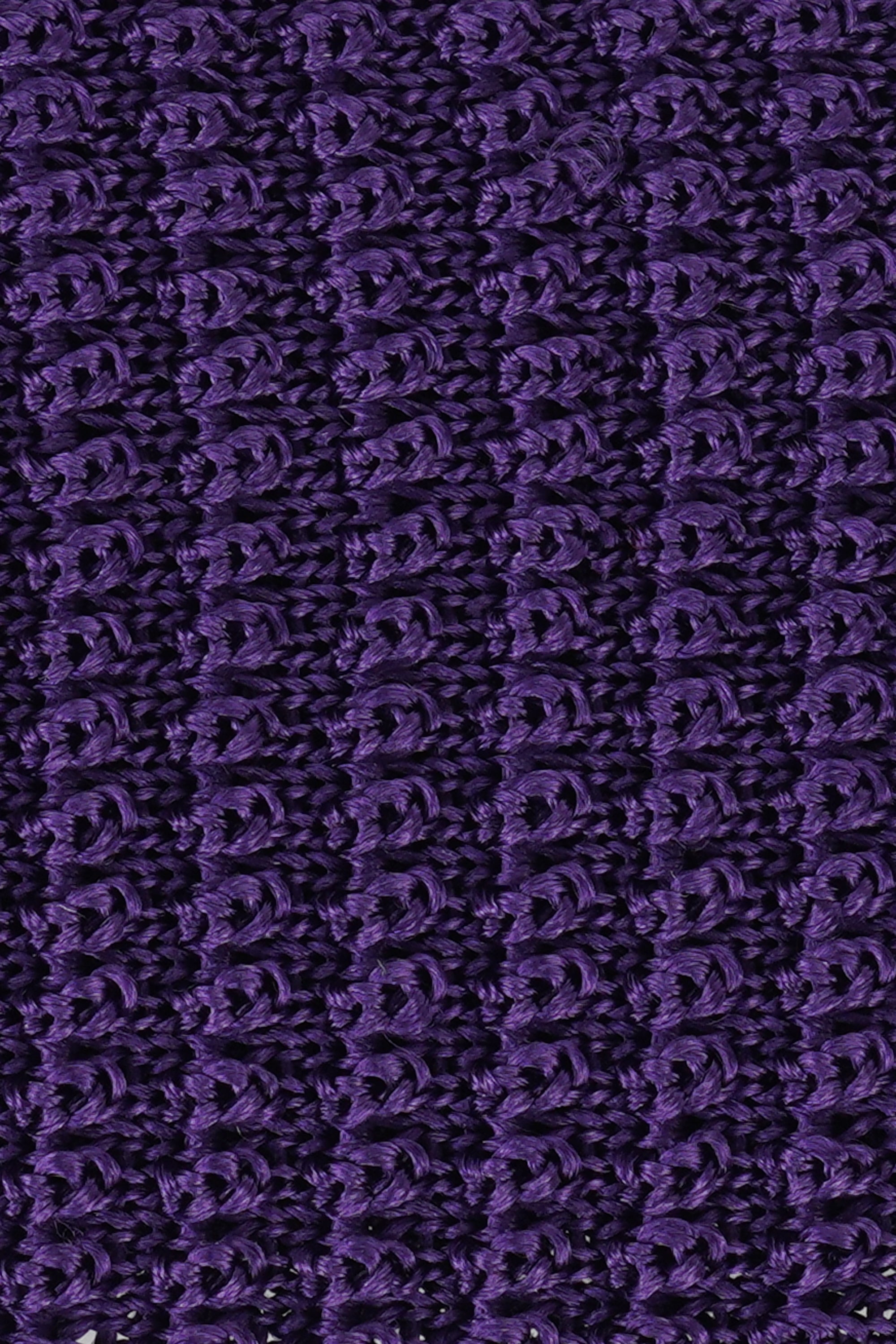 Vue alternative 3 Cravate tricotée en soie Hudson en violet