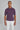 SetiCo Cotton and Silk Knit Polo in Plum-Jack Victor