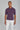 SetiCo Cotton and Silk Knit Polo in Plum-Jack Victor